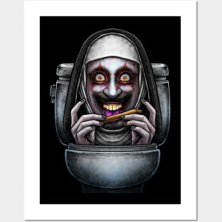 Horror toilet Monster #16 Posters and Art